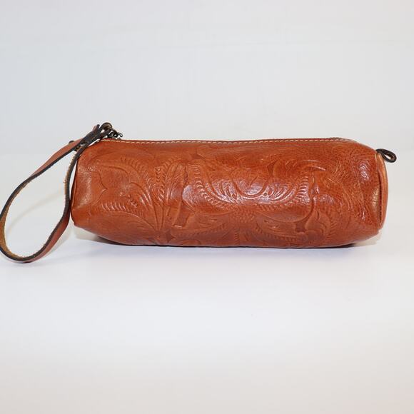 Patricia Nash Tooled Leather Wristlet Pouch - Picture 1 of 6